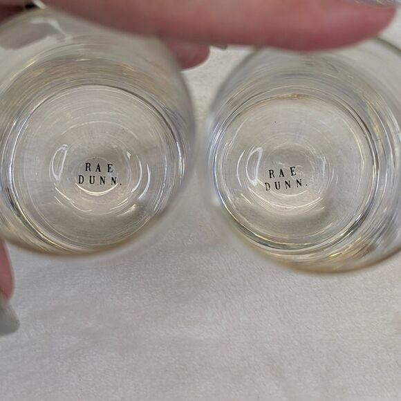 Rae Dunn MINE and YOURS Stemless Champagne Flutes - Set of 2 - Picture 3 of 8